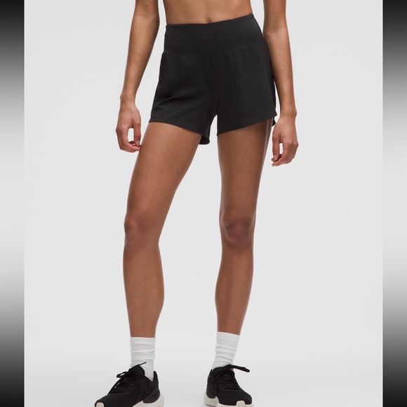 Lululemon Speed Up High Rise Lined Short - Athletica Black Athletic Shorts 4” - Picture 1 of 5